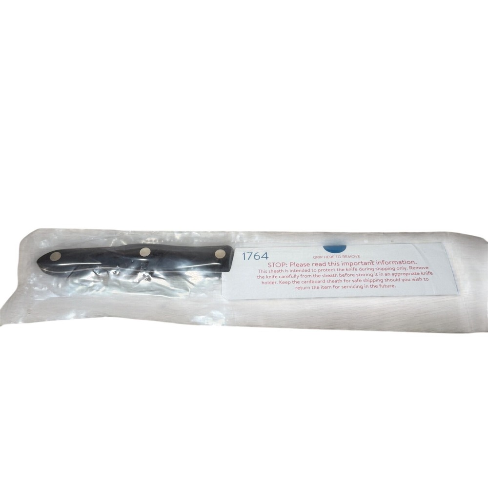 Cutco 1764 Cheese Knife Black Handle Micro-D Serrated Edge New in Sleeve